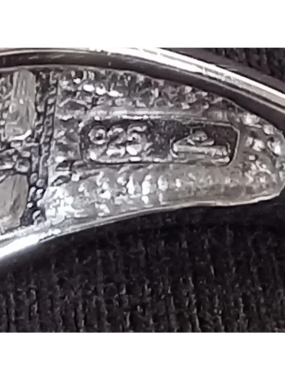 925 Sterling Silver Multi-Row Baguette & Round CZ Statement Ring Size 10